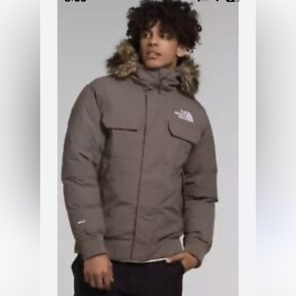 NWT The North Face Men's McMurdo Waterproof Bomber Jacket falcon brown small - Picture 3 of 14